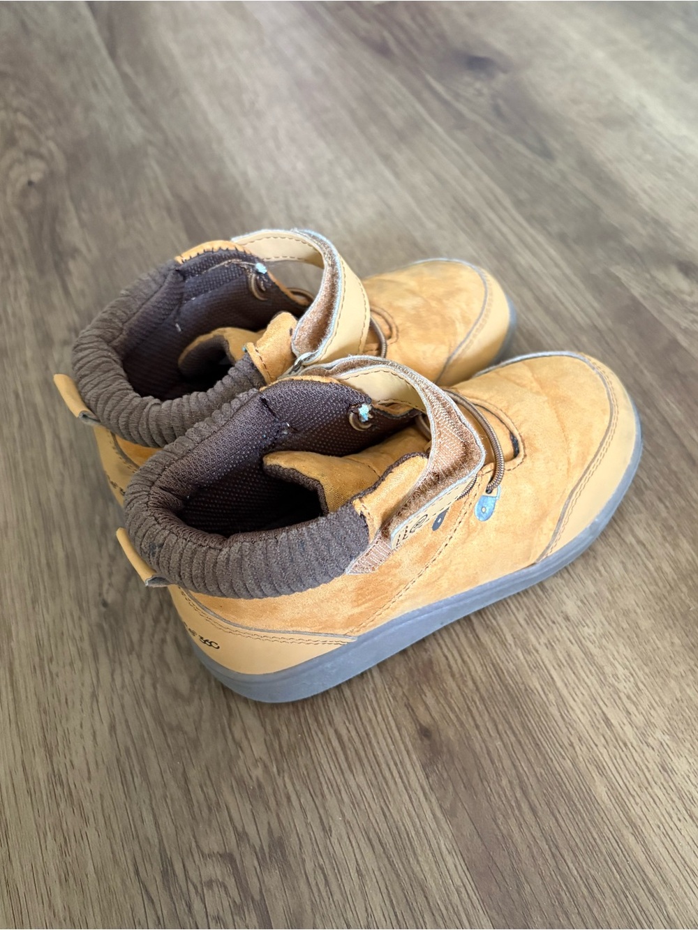 Stride Rite Tan & Brown Kids High-Top Boots